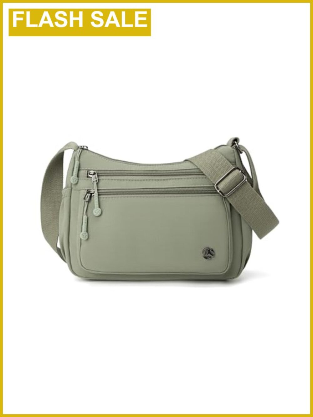 Waterproof Nylon Crossbody Bag for Women, Messenger Purse with Multiple